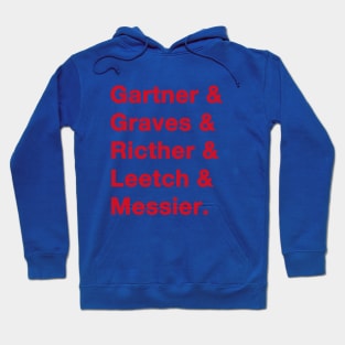 1990s Ranger Greats Red Hoodie